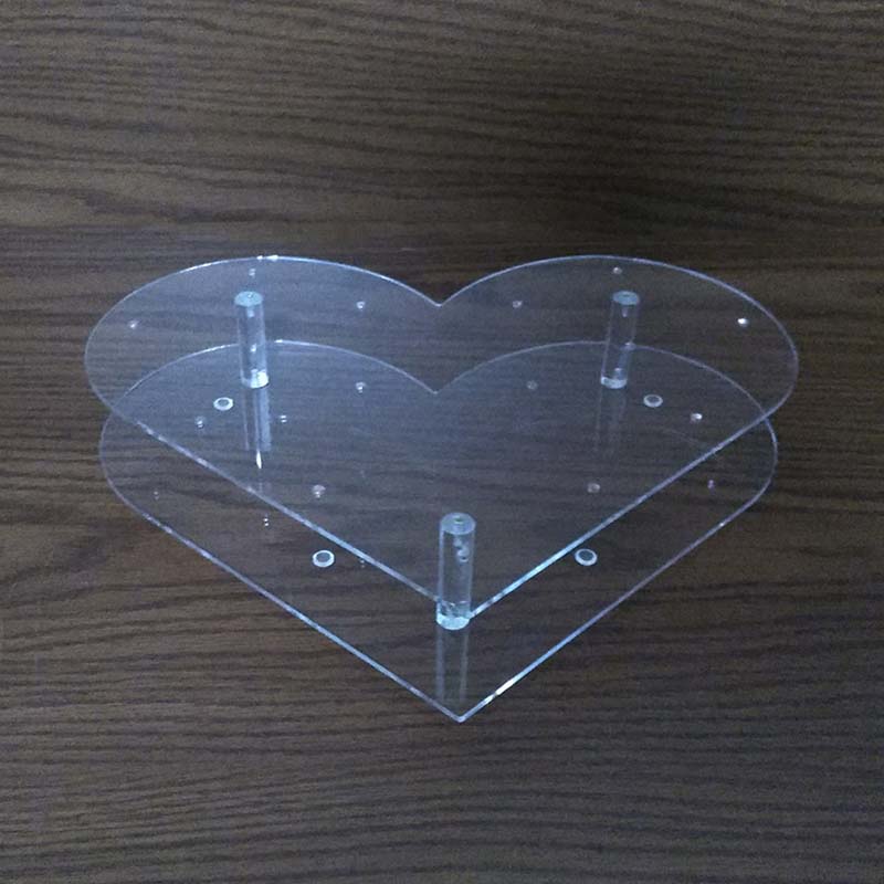 亞克力食品展示架_心形棒棒糖展架